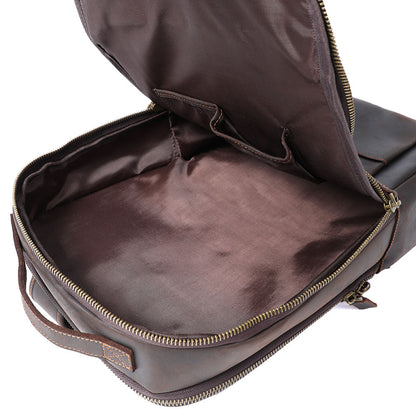 Andrew - Sac à dos en cuir pour ordinateur portable pour hommes