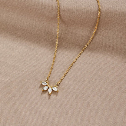 Collier Omelia Kristallblad