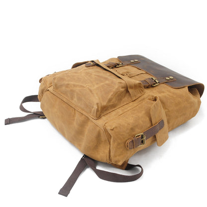 Jacob - Sac à dos vintage en toile cirée