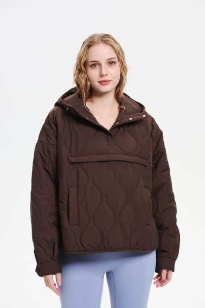 SAULE | Veste à Capuche Imperméable en Matelassé