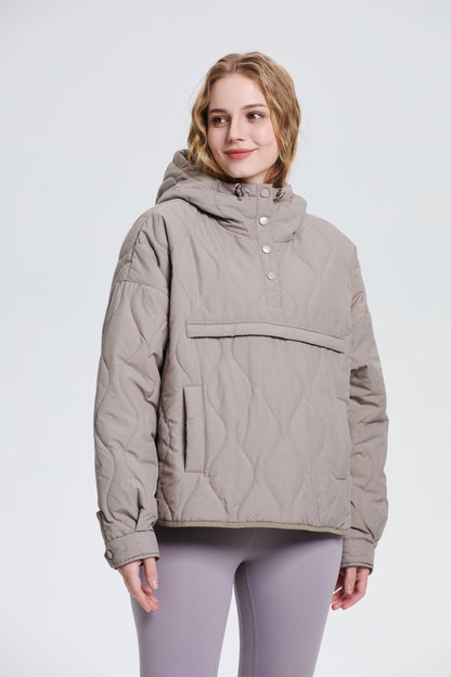 SAULE | Veste à Capuche Imperméable en Matelassé