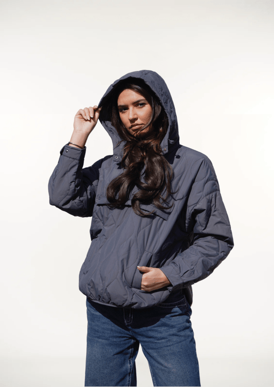 SAULE | Veste à Capuche Imperméable en Matelassé
