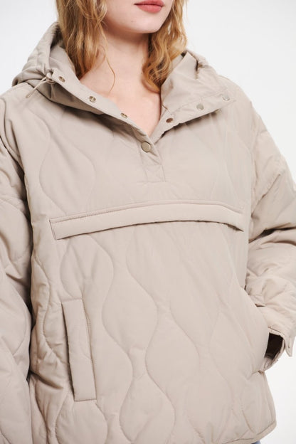 SAULE | Veste à Capuche Imperméable en Matelassé