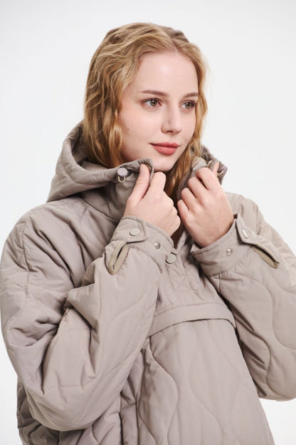 SAULE | Veste à Capuche Imperméable en Matelassé